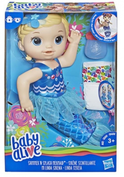 Baby Alive Shimmer N Splash Mermaid Blonde Hair