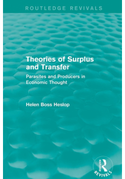 Theories of Surplus and Transfer (Routledge Revivals)