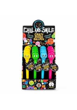 Długopis z obrotową kulką Chill i Smile 1szt.mix