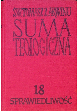 Suma Teologiczna Tom 18 Sprawiedliwość