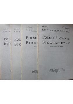 Polski słownik biograficzny tom XXXIII 4 zeszyty