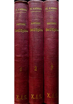 Histoire de LEglise 3 tomy 1898 r.