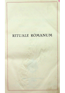 Rituale Romanum 1929 r