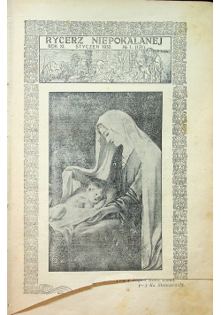 Rycerz Niepokalanej 12 numerów 1932 r.