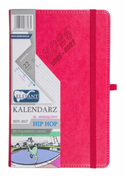 Kalendarz 2025/2027 A5 18M + notes Hip Hop karmaz.