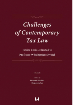Challenges of Contemporary Tax Law