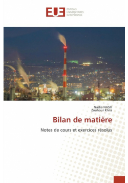 Bilan de matière