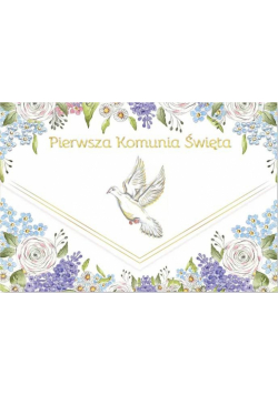 Karnet Komunia Gołąb majowy