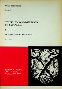 studia polono dunabiana et balcanica