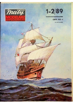 Mały modelarz Nr 1 i 2 / 89 Historyczny żaglowiec Mayflower