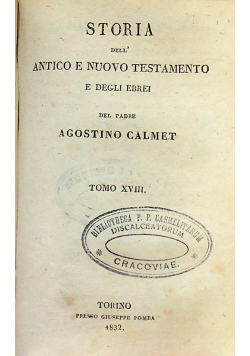 Storia dell antico e nuovo testamento 6 tomów ok 1831 r