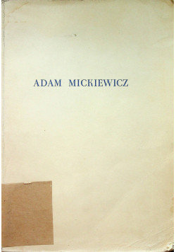 Adam Mickiewicz