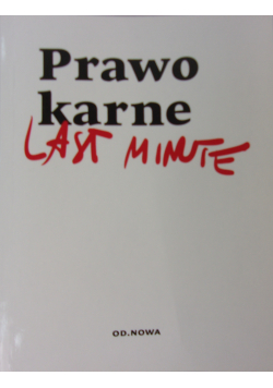 Prawo karne last minute