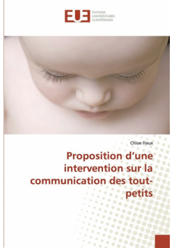 Proposition d'une intervention sur la communication des tout-petits