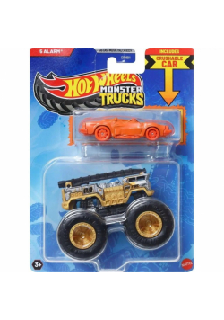 Hot Wheels Monster Trucks Pojazd 1:64 + auto JCG37