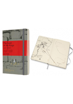 Notes linia L Władca Pierścieni szary MOLESKINE