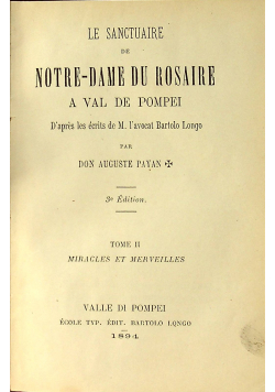 Le Sanctuaire de Notre Dame du Rosaire  a Val de Pompei  1894 r