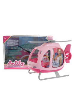 Lalka z helikopterem 29cm