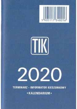 Kalendarz 2020 Wkładka TIK TELEGRAPH