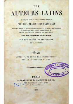 Les Auteurs latins 1855 r.