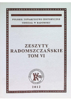 Zeszyty Radomszczańskie Tom VI