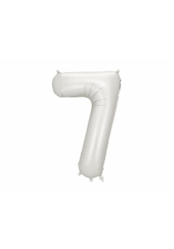 Balon foliowy cyfra 7 86cm srebrny