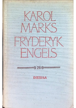 Engels Marks Dzieła Tom 26 Część I