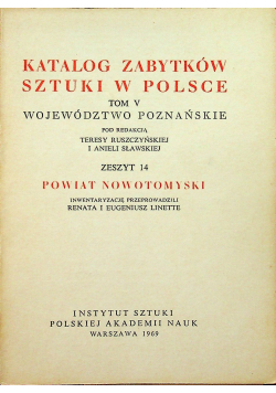 Katalog zabytków sztuki w Polsce Tom V Województwo Poznańskie Zeszyt 14