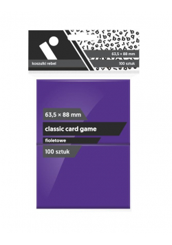 Koszulki CCG fioletowe 63,5x88 (100sztuk) REBEL