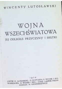 Wojna Wszechświatowa 1920 r.