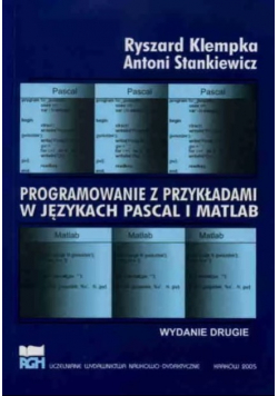 Programowanie z przykładami w językach Pascal i Matlab