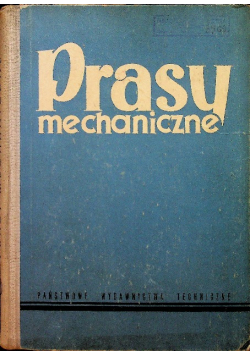 Prasy mechaniczne