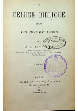 Le Deluge Biblique 1885 r.
