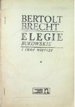 Elegie Bukowskie i inne wiersze