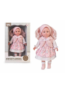 Lalka w różowej sukience 38cm
