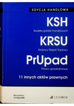 Kodeks spółek handlowych Krajowy Rejestr Sądowy Prawo upadłościowe