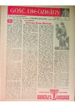 Gość Niedzielny Tygodnik Katolicki Nr 1 do 53 / 61