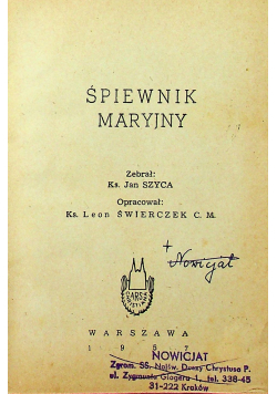 Śpiewnik Maryjny
