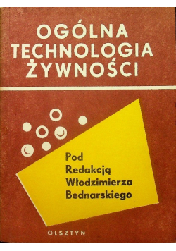 Ogólna Technologia Żywności Część I