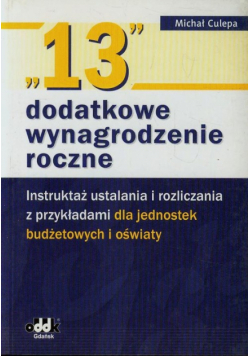 Culepa Michał - 13 dodatkowe wynagrodzenie roczne