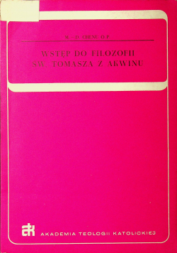 Wstęp do filozofii Św Tomasza z Akwinu