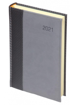 Kalendarz 2021 A5 Tyg. reg. Carbon Paris Szary