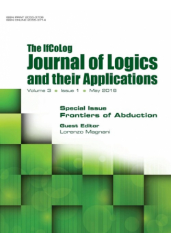 IfColog Journal of Logics and their Applications. Volume 3, number 1. Frontiers of Abduction