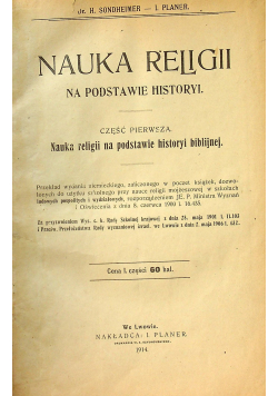 Nauka religii na podstawie historyi część pierwsza 1914 r.