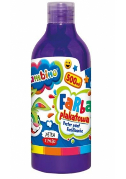 Farba plakatowa fioletowa 500ml BAMBINO