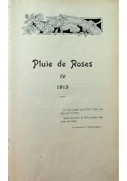 Pluie de Roses IV 1913 r.