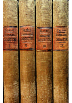 Instruzioni Catechisttiche 4 tomy 1883 r.