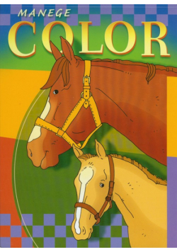 Manege color Konie kolorowanka