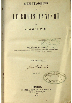 Etudes philosophiques dur le christianisme 1853 r