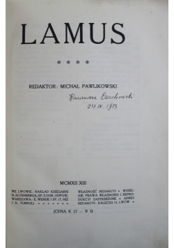 Lamus   1912 r.